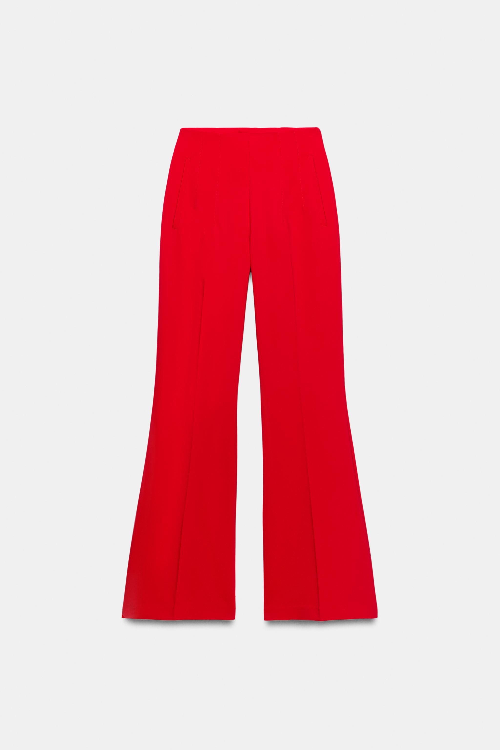 HIGH-WAISTED PANTS WITH BACK ZIP